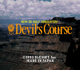 Devil's Course (Japan) Title Screen